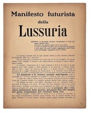 Manifesto Futurista Lussuria