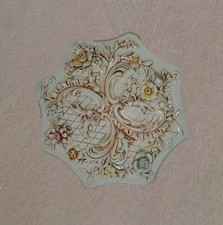ROSONE IN GESSO DECORATO A