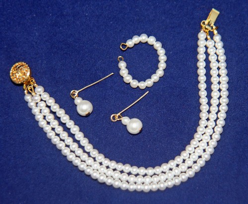 Set gioielli tre fili - di, perle