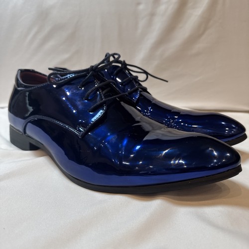 Scarpe eleganti derby uomo blu