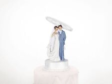 Cake Topper Sposi Sposini con ombrello da 16 cm 0ET5