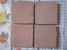 4 mattoni cotto piastrelle  18x18 antico come da foto per restauri M178