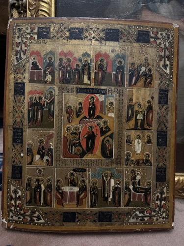 Antica icona russa - icona,