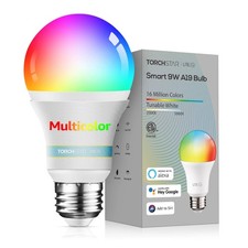 Lampadina LED Smart WiFi A19 Multicolore RGBW Dimmerabile E26 Alexa Google Home 60W