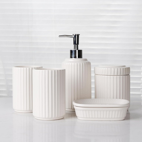 Set accessori bagno ceramica - 5,