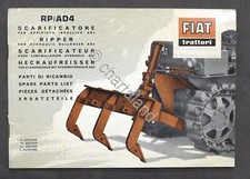 Trattori Fiat - Catalogo parti di ricambio Scarificatore RP / AD4 - 1^ ed. 1964