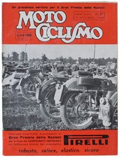 MOTOCICLISMO. N. 37 del 1950