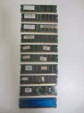 Lotto 10 pezzi 128 MB DIMM PC-133 133 MHz 168 pin SDR SDRAM desktop memoria