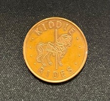 ⭐️ GETTONE COLLEZIONE KIDDIE RIDES TECNOTRON DEDEM LGI MONETA GIOSTRE ANNI 70⭐️