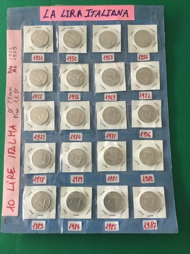 Lotto monete italiane lire - monete, 10