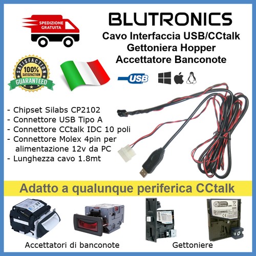 Cavo interfaccia usb cctalk - interfaccia, usb/cctalk