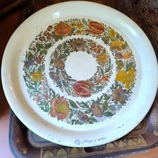 Grande Vassoio Piero Fornasetti Vintage Anni 60 Originale Ghirlande Di Fiori 