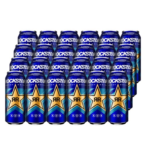 Rockstar energy drink - drink, mirtillo
