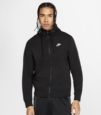 Felpa Nike uomo nera full zip