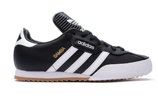 Scarpe da ginnastica Adidas Samba Super da uomo originali in pelle nera taglia UK 7 - 12