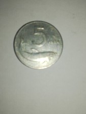 Moneta da 5 lire del 1954