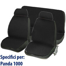 COPRISEDILI COMPATIBILI CON PANDA 1000 COTONE ELASTICIZZATO NERO