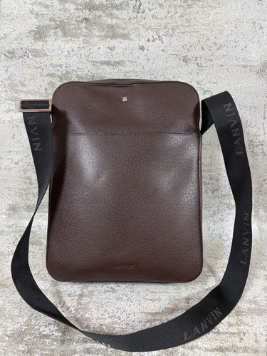 Lanvin sacoche homme marron - lanvin,