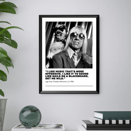 Iggy pop quadro stampa - iggy,