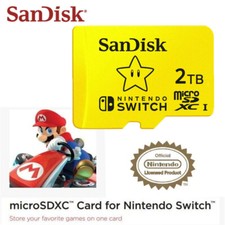 2TB Scheda di memoria Nintendo Switch SanDisk Micro SD UHS-I U3 SDXC C10 100MB/s