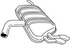 105 cv Silenziatore posteriore