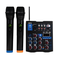 MIXER AUDIO 5 CANALI CON BT-MP3-DSP e 2 RADIOMICROFONI - MXW5 KARMA -