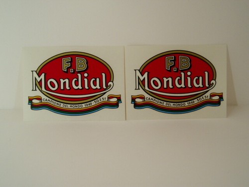 Coppia adesivi mondial - , rosso