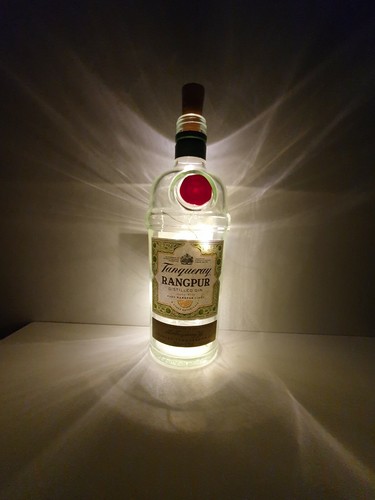 Tanqueray rangpur gin bottle - gin,