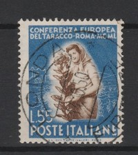 FRANCOBOLLI - 1950 REPUBBLICA TABACCO L.55 E/621