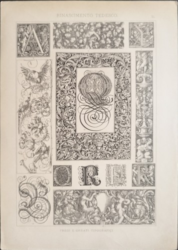 Antica stampa del 1887 - antica,