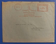 1954 AMR - comp. TIRRENA di assicurazioni - Roma - affrancatura meccanica rossa