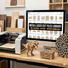 ENORME 5M+ file taglio laser