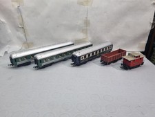 LOTTO 3 CARROZZE PASSEGGERI E 2 CARRI MERCI SCALA H0 LIMA