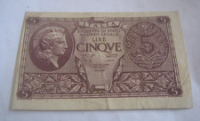 ITALY 5 Lire 1944 / 1947, BSG
