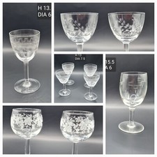 Stock Bicchieri in vetro Vintage  -  12 pezzi