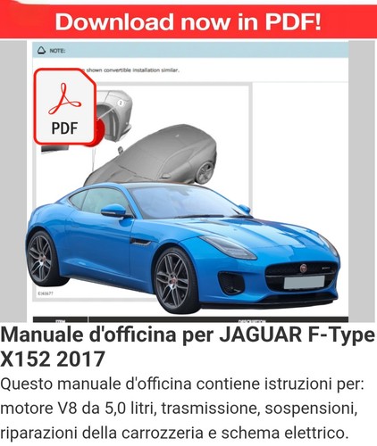 Manuale officina per jaguar - d'officina,