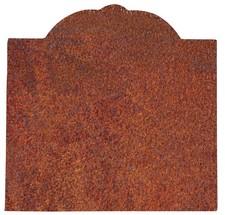 Piastra da camino in fusione di ghisa  ruggine