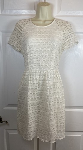 Abito free people bianco pizzo - abito,