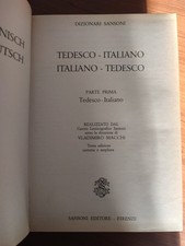 Dizionari sansoni tedesco - i,
