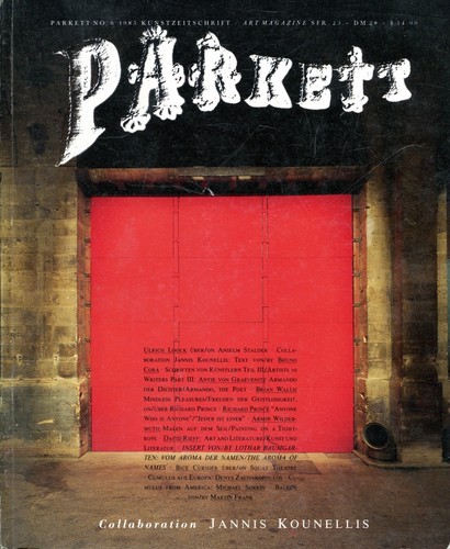 Parkett art magazine - magazine, 1985