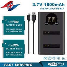 2x NB-6LH batteria +