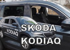 Deflettori Aria Per Skoda Kodiaq 2016-2023 5-Porte Set 4 Antiturbo Antivento