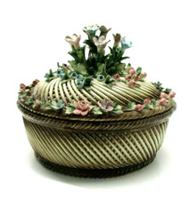 ? CAPODIMONTE VISCONTI MOLLICA CENTROTAVOLA in CERAMICA EPOCA 900 - 051