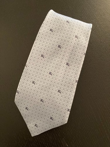 Cravatta seta burberry azzurra - seta,