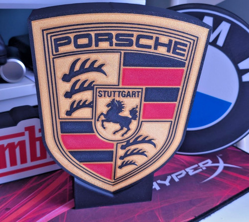 Porsche led lightbox insegna - lightbox,