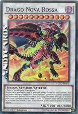DRAGO NOVA ROSSA • (Red Nova Dragon) • Super R • LC5D IT073 • 1Ed • YUGIOH!