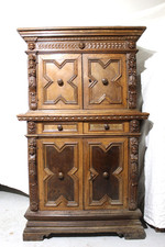 Credenza doppio corpo in noce