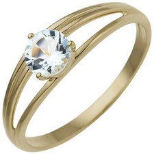 Anello Solitario In Oro Giallo
