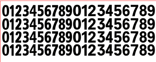 Decalcomanie decals chiffres - decalcomanie,