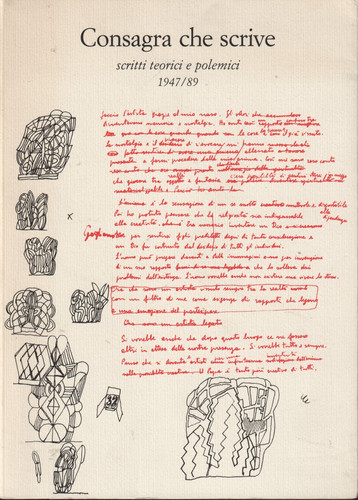 Consagra che scrive scritti - che, scrive: